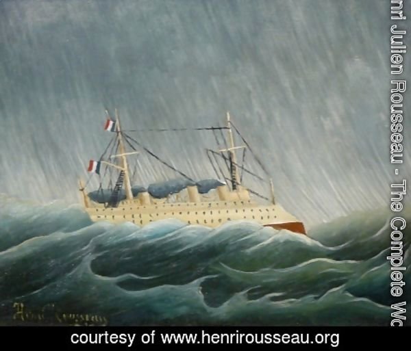 Henri Julien Rousseau - The storm tossed vessel