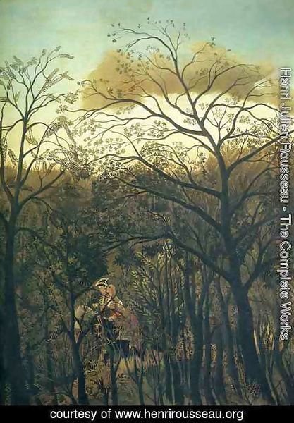 Henri Julien Rousseau - Rendezvous In The Forest