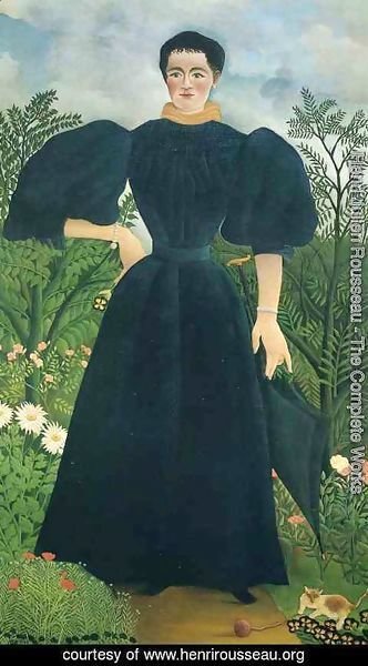 Henri Julien Rousseau - Portrait Of A Woman 1897