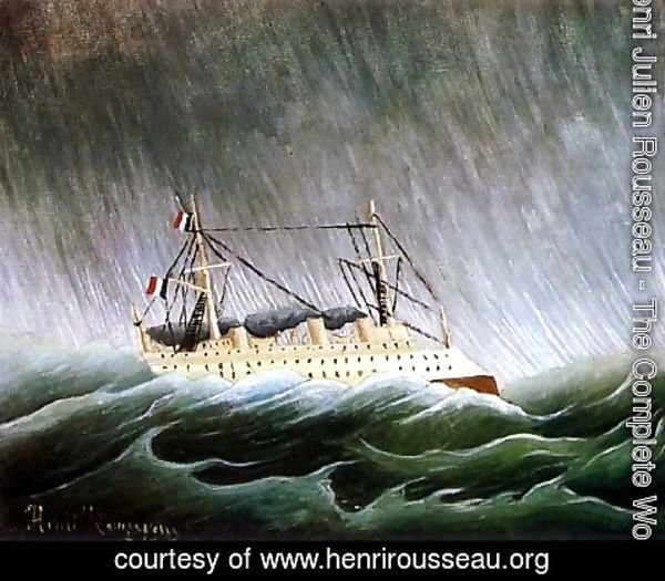 Henri Julien Rousseau - The Boat In The Storm