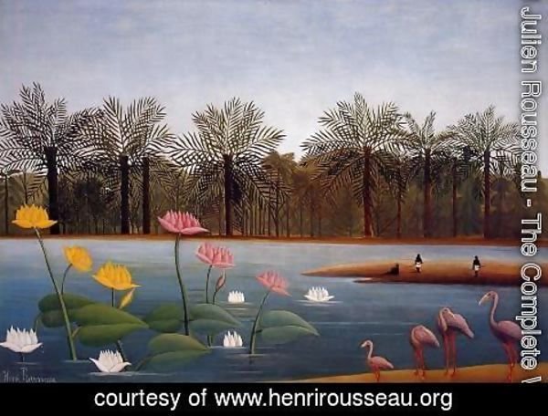 Henri Julien Rousseau - The Flamingoes