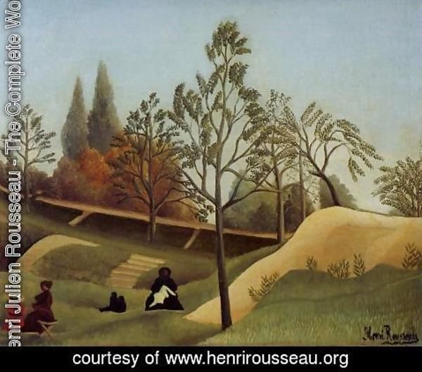 Henri Julien Rousseau - View Of The Fortifications