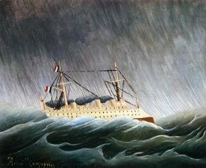 Henri Julien Rousseau - Boat in a Storm
