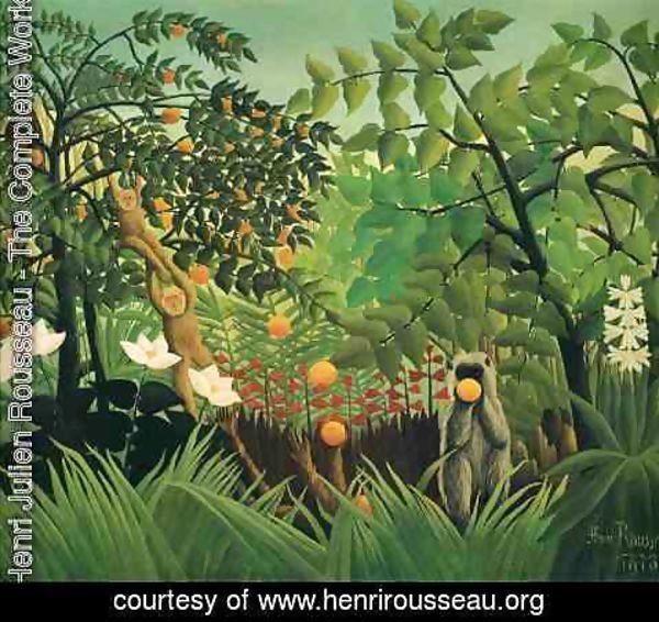 Henri Julien Rousseau - Exotic Landscape 1910