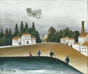 Henri Julien Rousseau - The Fishermen and the Biplane 2