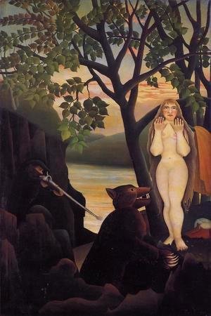 Henri Julien Rousseau - Nude and Bear