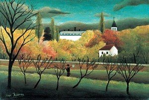 Henri Julien Rousseau - An Orchard