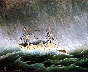 Henri Julien Rousseau - The Boat In The Storm
