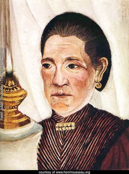 Portrait Of The Artist's Second Wife With A Lamp