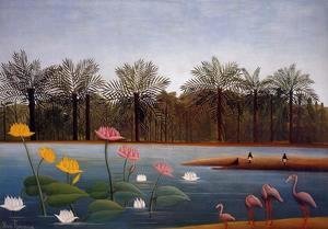Henri Julien Rousseau - The Flamingoes